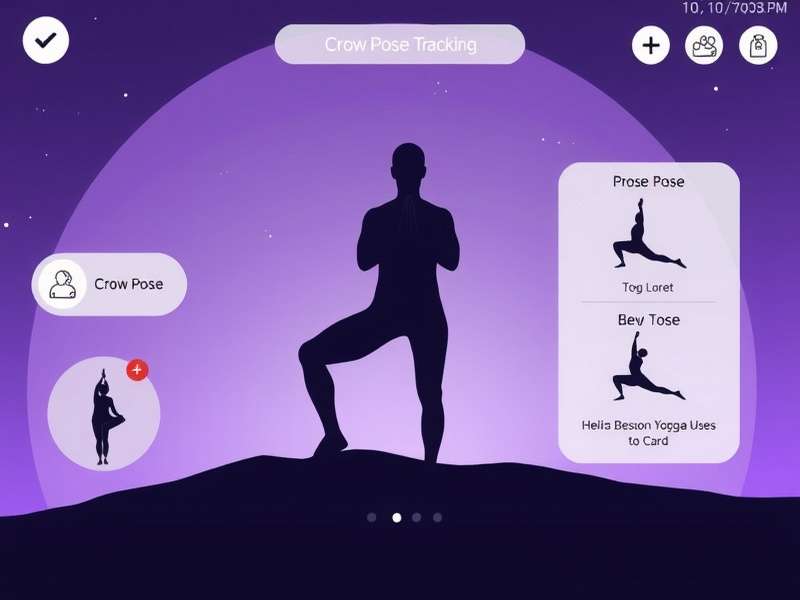 Crow Pose Guru community features showing Indian users